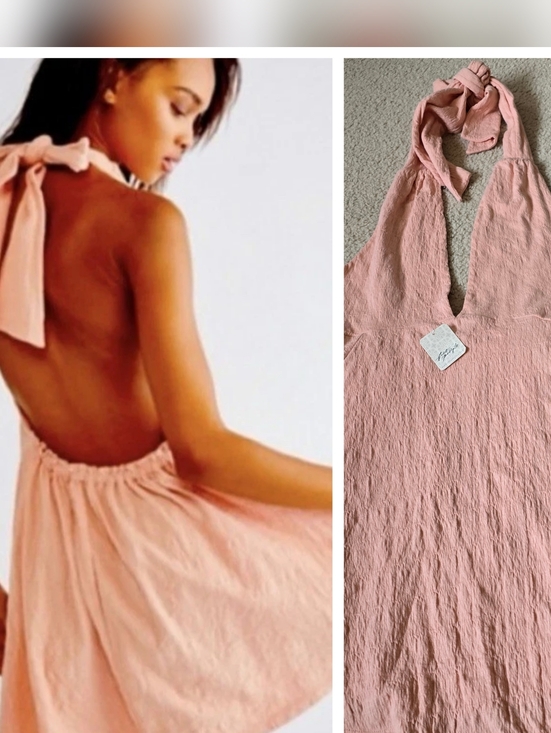 Dresses & Skirts - NWT Free People Beach Lucy Mini Dress Halter Size Small